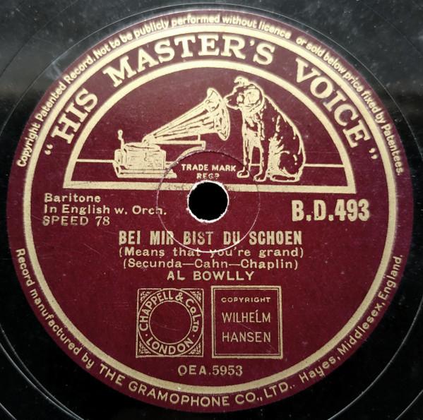Al Bowlly - Bei Mir Bist Di Schoen / Marie