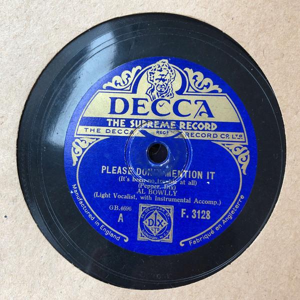 Al Bowlly - Please Don’t Mention It / Wherever You Are