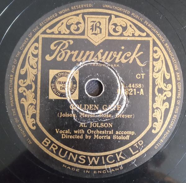 Al Jolson - Golden Gate / When You Were Sweet Sixteen