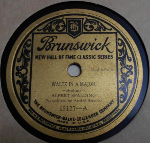 Albert Spalding - Waltz In A Major / Minuet