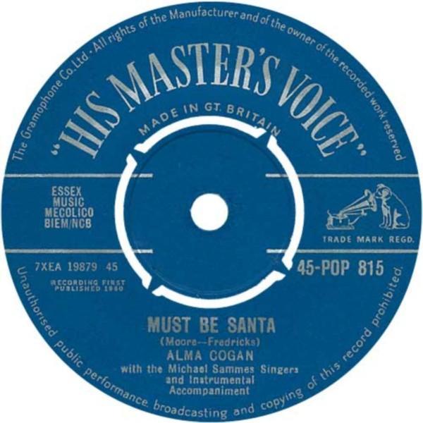 Alma Cogan - Must Be Santa / Just Couldn't Resist Her With Her Pocket Transistor