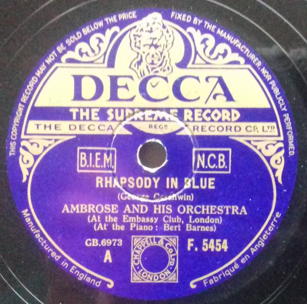 Ambrose & His Orchestra - Rhapsody In Blue