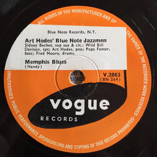 Art Hodes And His Blue Note Jazzmen - Memphis Blues / Shine