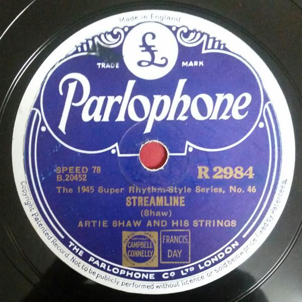 Artie Shaw And His Orchestra - Streamline / Sweet Lorraine