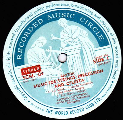 Béla Bartók, Frank Martin (3), Leopold Stokowski, Leopold Stokowski And His Symphony Orchestra - Music For Strings, Percussion And Celesta - Petite Symphonie Concertante For Harp, Harpsichord, Piano And Two String Orchestras