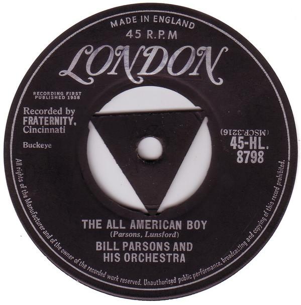 Bill Parsons And His Orchestra - The All American Boy