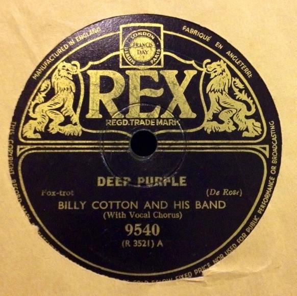 Billy Cotton And His Band - Deep Purple / Little Sir Echo
