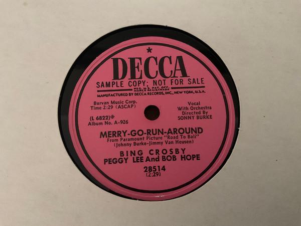 Bing Crosby, Peggy Lee, Bob Hope - Merry-Go-Run-Around