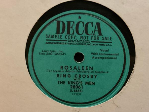 Bing Crosby - Rosaleen / Don’t Ever Be Afraid To Go Home 