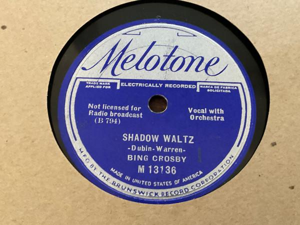 Bing Crosby - Shadow Waltz / Temptation 