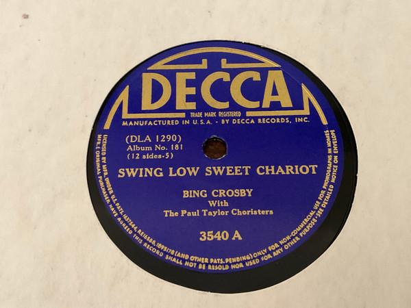 Bing Crosby - Swing Low Sweet Chariot / Darling Nellie Gray