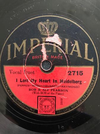 Bob And Alf Pearson - I Lost My Heart In Heidelberg / Just Humming Along