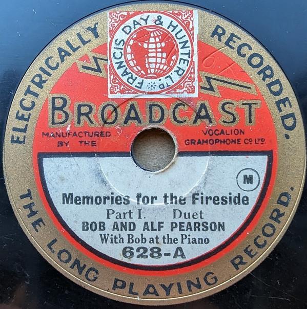 Bob And Alf Pearson - Memories For The Fireside