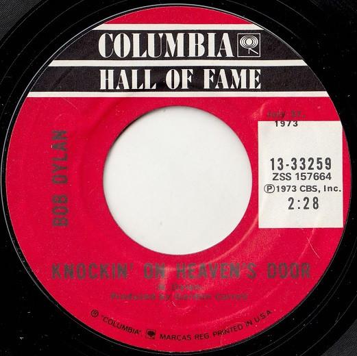 Bob Dylan - Knockin' On Heaven's Door / A Fool Such As I