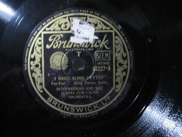 Bud Freeman's Summa Cum Laude Orchestra - I Need Some Pettin' / Tia Juana