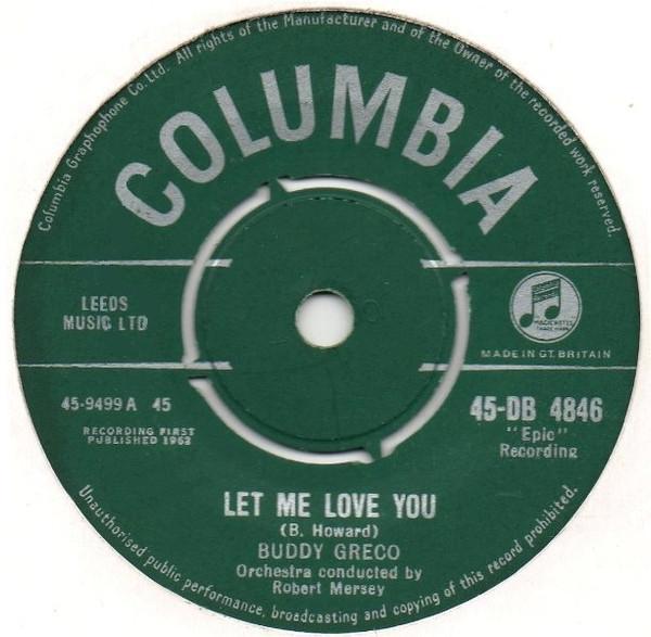 Buddy Greco - Let Me Love You / Let's All Swing Like The Birdies Swing