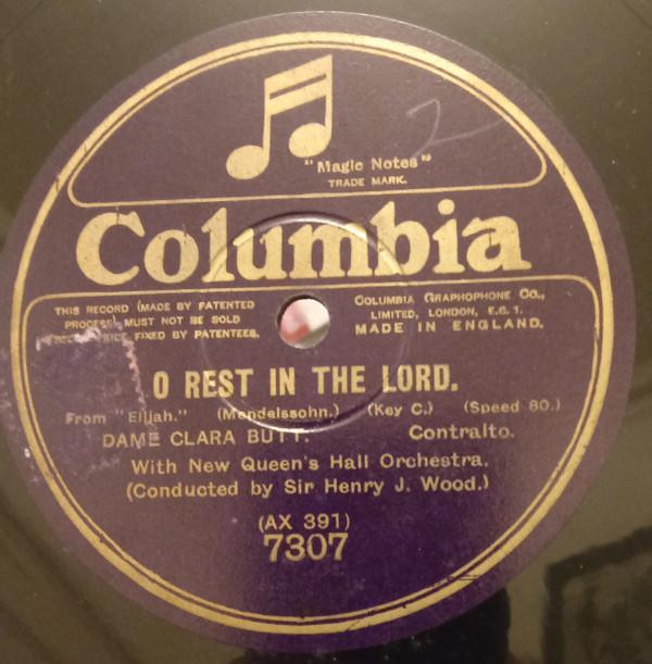 Clara Butt, The New Queen's Hall Orchestra - O Rest In The Lord / O Divine Redeemer