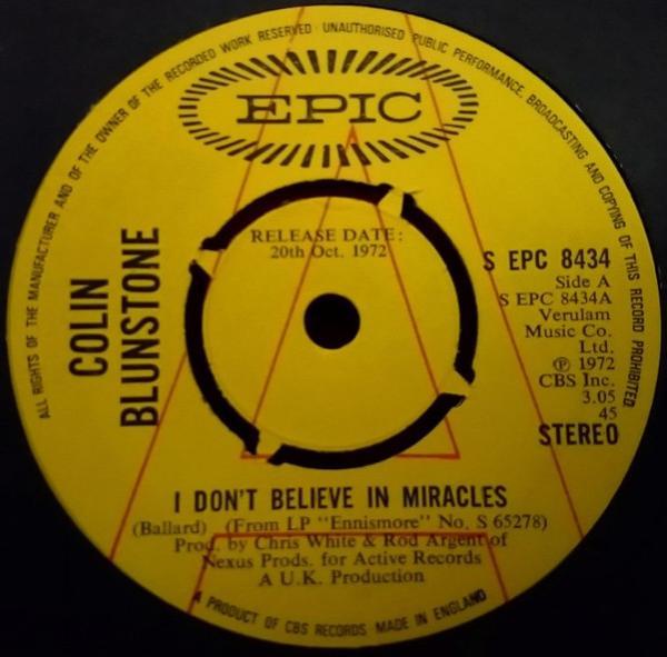 Colin Blunstone - I Don't Believe In Miracles