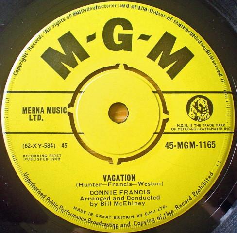 Connie Francis - Vacation