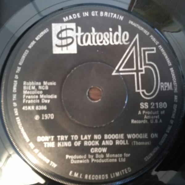 Crow (4) - Don't Try To Lay No Boogie Woogie On The King Of Rock And Roll