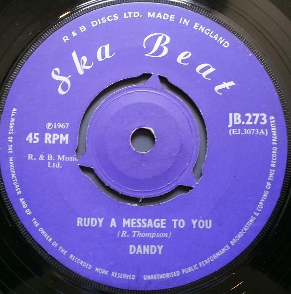 Dandy Livingstone, Dandy & His Group - Rudy A Message To You / Till Death Do Us Part