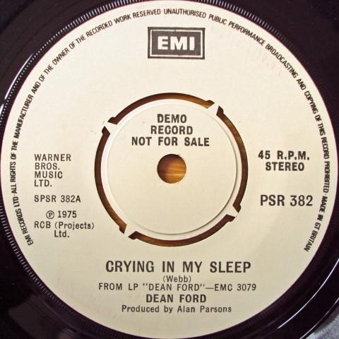 Dean Ford - Crying In My Sleep