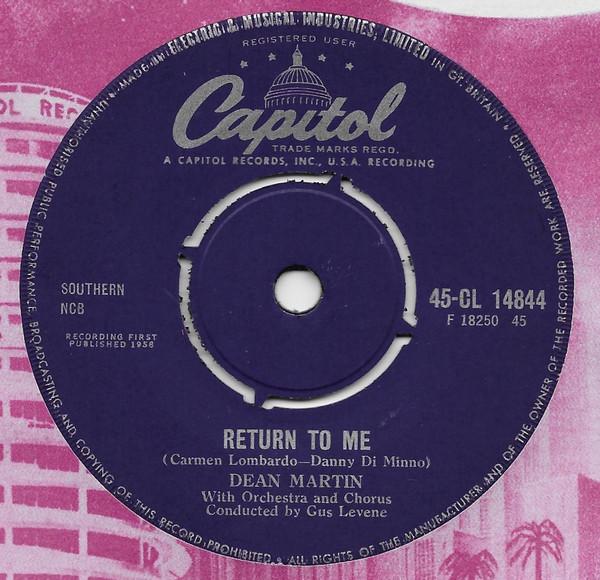 Dean Martin - Return To Me