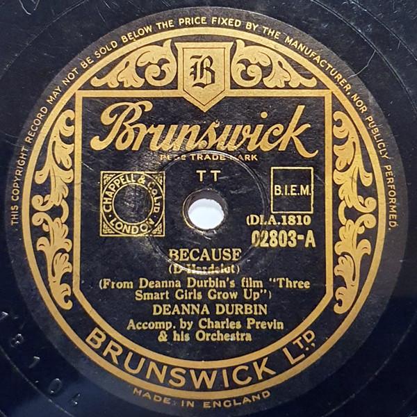 Deanna Durbin - Because / The Last Rose Of Summer