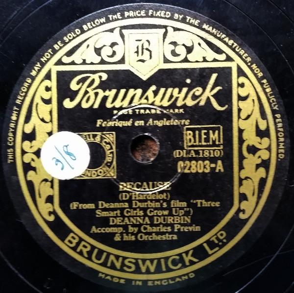 Deanna Durbin - Because / The Last Rose Of Summer