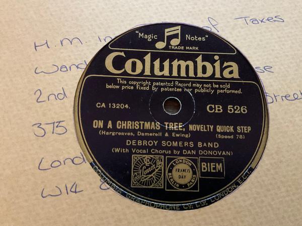 Debroy Somers Band - On A Christmas Tree / Jolly Old Christmas 