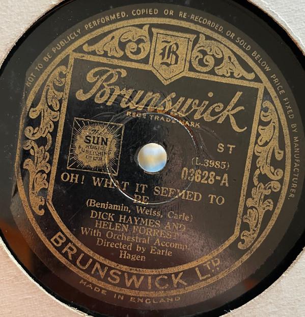 Dick Haymes, Helen Forrest - Oh! What It Seemed To Be / It's A Grand Night For Singing