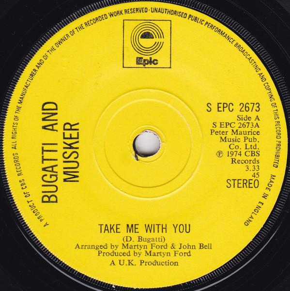 Dominic Bugatti & Frank Musker - Take Me With You / Boat From Calais