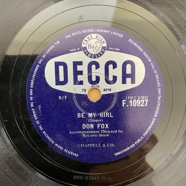 Don Fox - Be My Girl