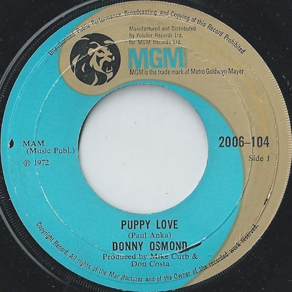Donny Osmond - Puppy Love