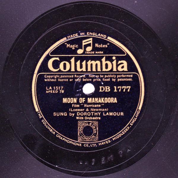 Dorothy Lamour - Moon Of Manakoora / Lovelight In The Starlight