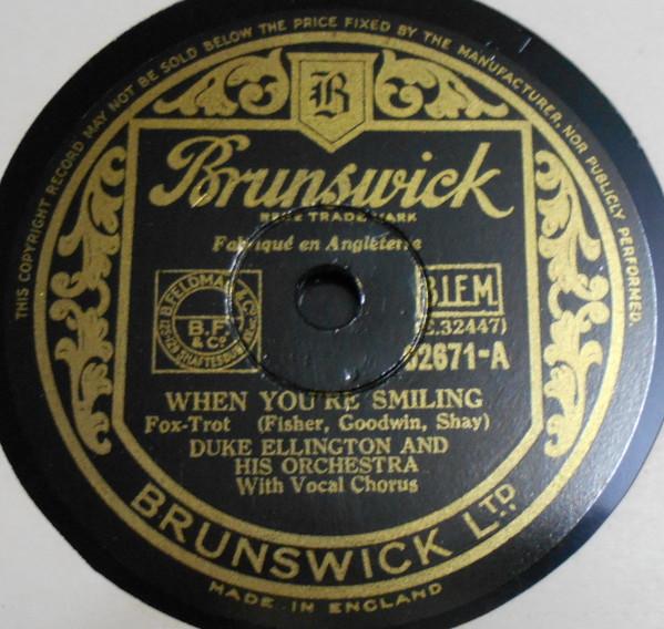 Duke Ellington And His Orchestra - When You're Smiling / Maori