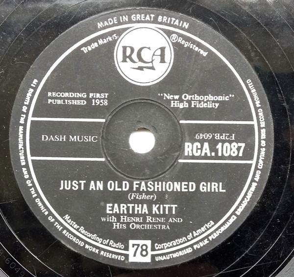 Eartha Kitt, Henri René And His Orchestra - Just An Old-Fashioned Girl / If I Can't Take It With Me (When I Go)