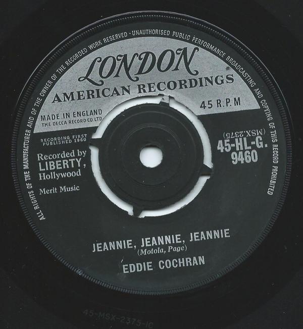 Eddie Cochran - Jeannie, Jeannie, Jeannie