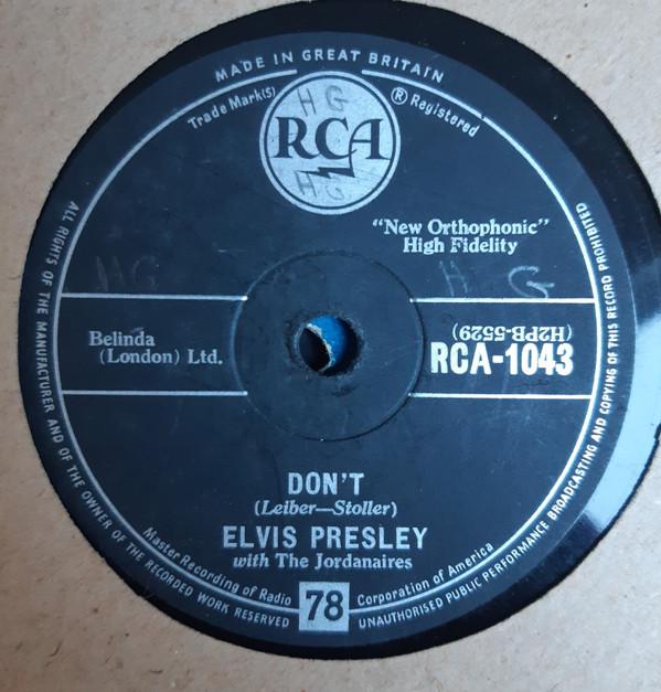 Elvis Presley, The Jordanaires - Don't / I Beg Of You