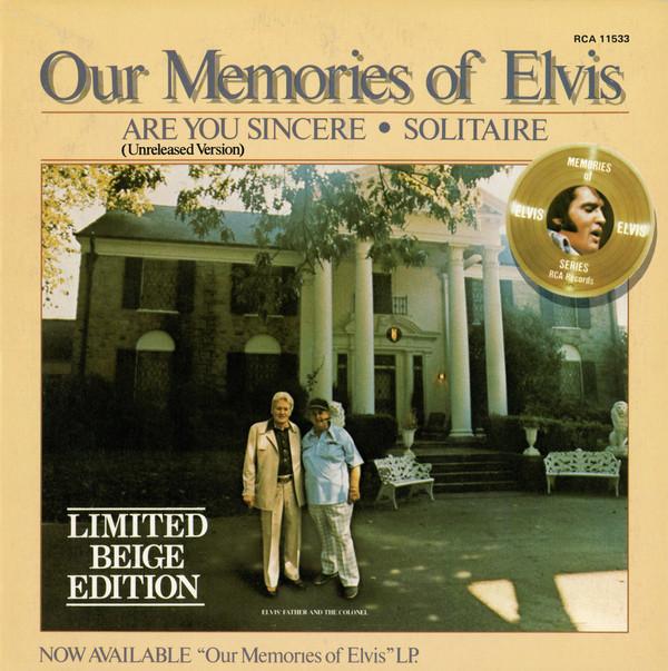 Elvis Presley - Are You Sincere / Solitaire
