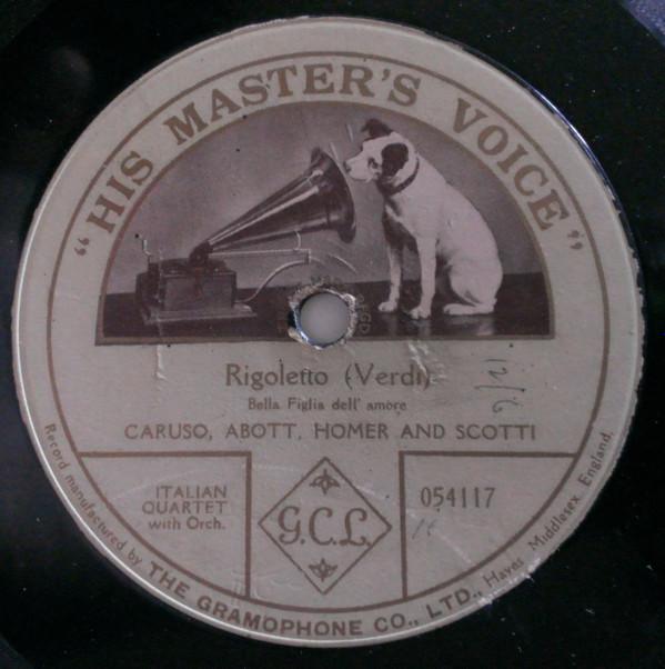 Enrico Caruso, Bessie Abott, Louise Homer, Antonio Scotti - Rigoletto