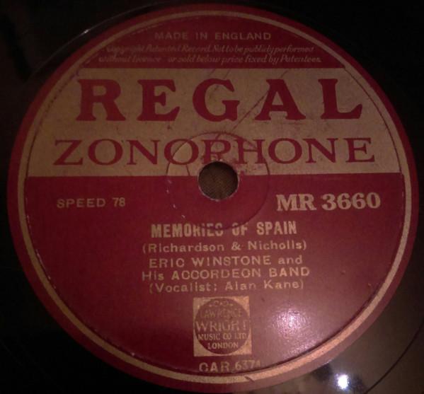 Eric Winstone & His Accordeon Band - Memories Of Spain