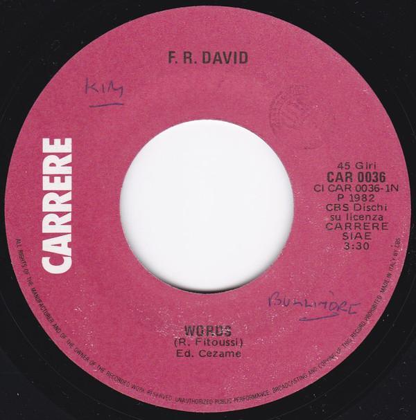 F.R. David - Words