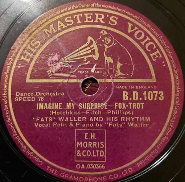 Fats Waller & His Rhythm - Imagine My Surprise / Your Socks Don't Match