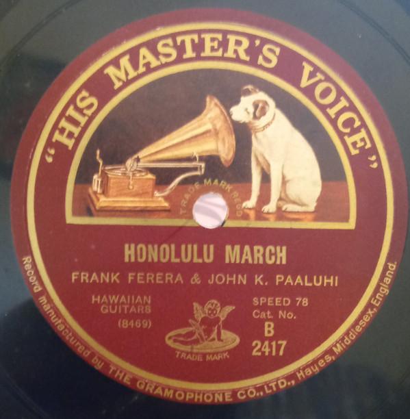 Ferera And Paaluhi - Honolulu March / Kohala Waltz