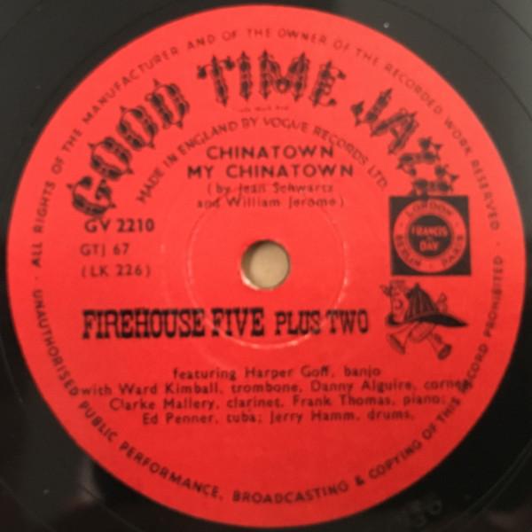Firehouse Five Plus Two - Chinatown My Chinatown / When You Wore A Tulip