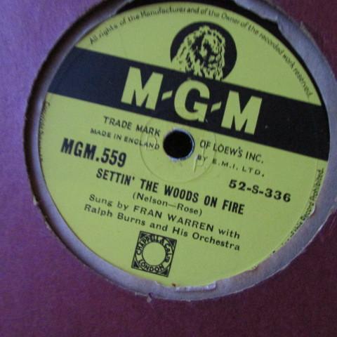 Fran Warren - Settin' The Woods On Fire / Takes Two To Tango