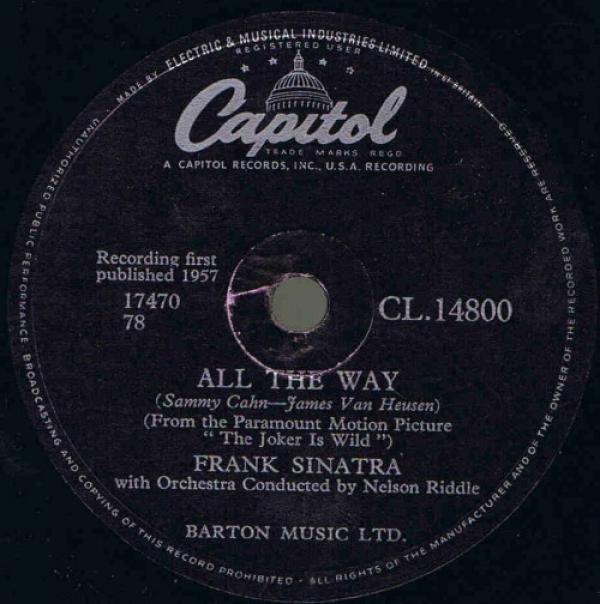 Frank Sinatra - All The Way / Chicago