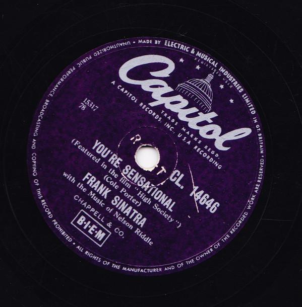 Frank Sinatra - You're Sensational / You Forgot All The Words