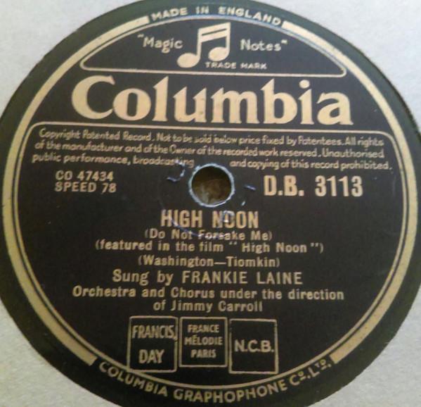 Frankie Laine - High Noon / Rock Of Gibraltar